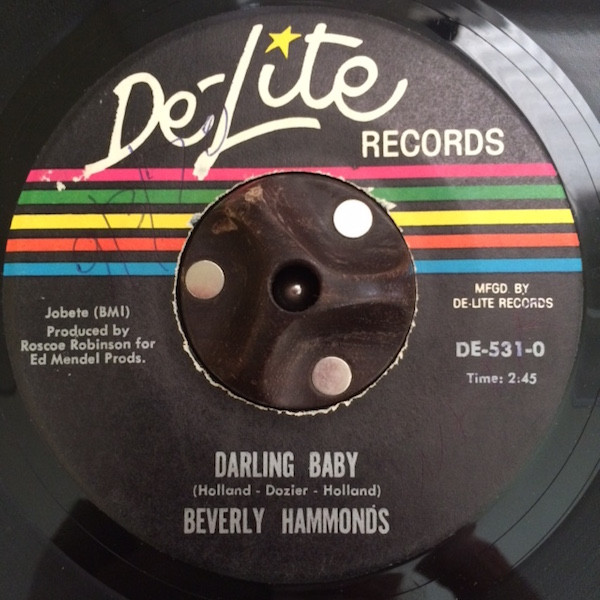 Beverly Hammonds - I Wish It Would Rain / Darling Baby | De-Lite Records (DE-531) - 2