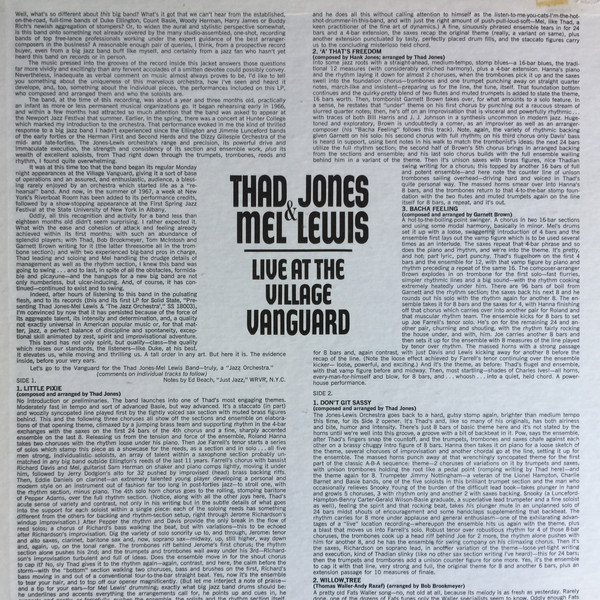 Thad Jones & Mel Lewis - Live At The Village Vanguard | Solid State Records (UAS 18016) - 2