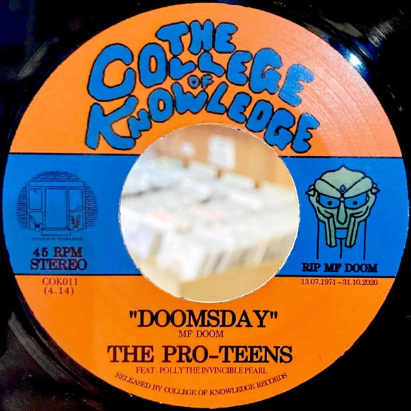 The Pro-Teens - Doomsday / Curls | College Of Knowledge Records (COK011) The Pro-Teens - Doomsday / Curls | College Of Knowledge Records (COK011)