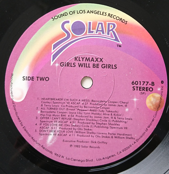 Klymaxx - Girls Will Be Girls | Solar (60177-1) - 3