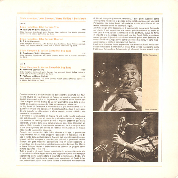 Slide Hampton , John Surman , Barre Phillips , Stu Martin - I Giganti Del Jazz 39 | Curcio (GJ-39) - 2