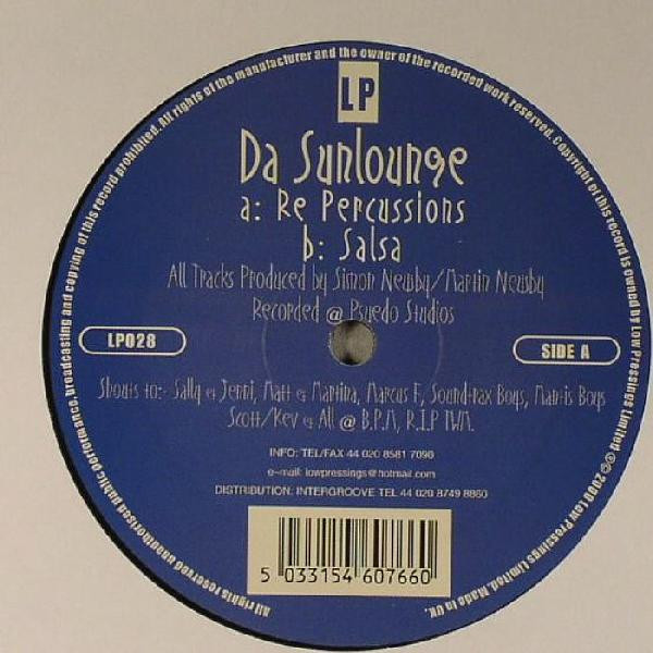 Da Sunlounge - Re Percussions | Low Pressings (LP028)