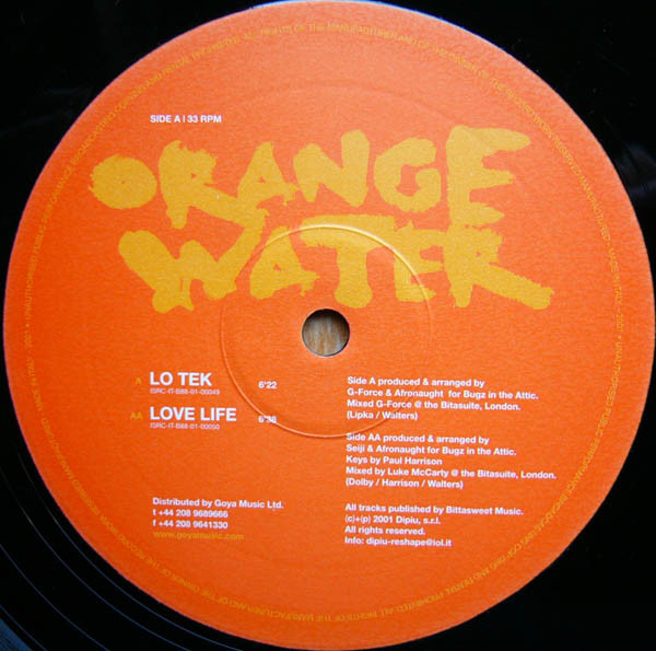 Orange Water - Lo Tek  / Love Life | Archive (DOCUMENT 11)