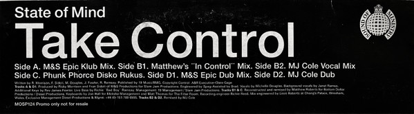 State Of Mind - Take Control | Ministry Of Sound (MOSP124) - main