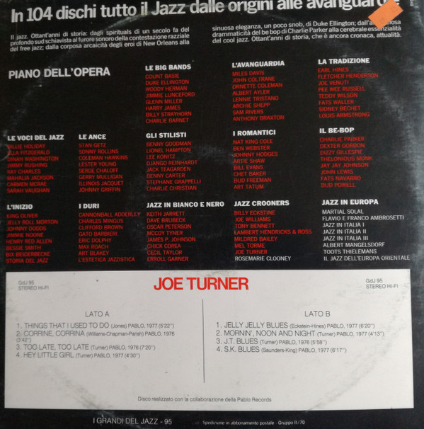 Big Joe Turner - Joe Turner | Fabbri Editori (GdJ 95)