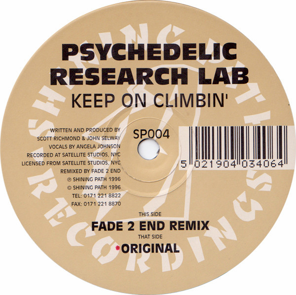 Psychedelic Research Lab - Keep On Climbin' | Shining Path Recordings (SP004) - main Psychedelic Research Lab - Keep On Climbin' | Shining Path Recordings (SP004) - main