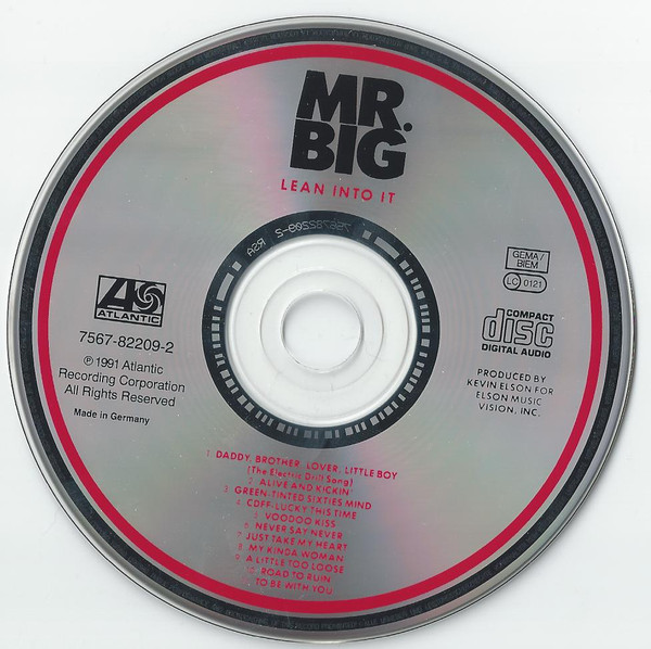 Mr. Big - Lean Into It | Atlantic (7567-82209-2) - 4 Mr. Big - Lean Into It | Atlantic (7567-82209-2) - 4