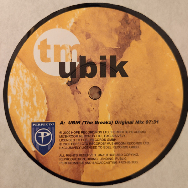 Timo Maas Featuring Martin Bettinghaus - Ubik | Perfecto (0119710PER) - 3