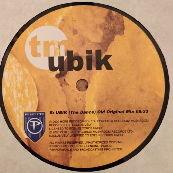 Timo Maas Featuring Martin Bettinghaus - Ubik | Perfecto (0119710PER) - 4