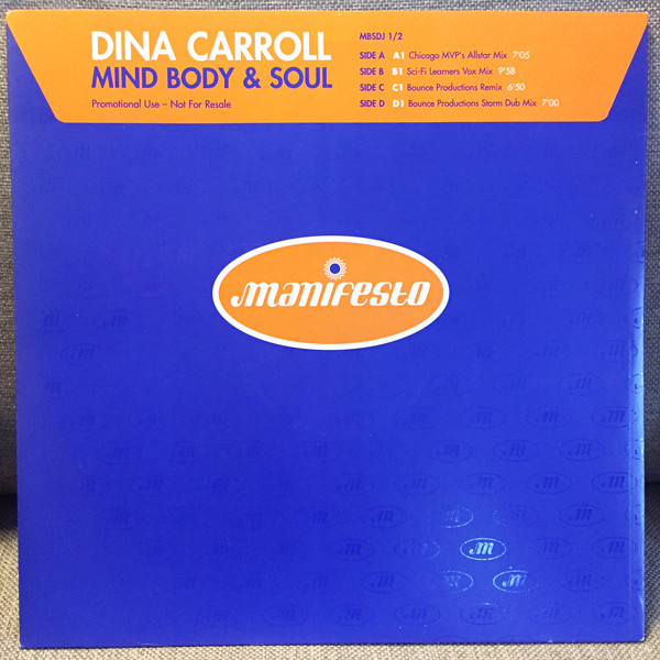 Dina Carroll - Mind Body & Soul | Manifesto (MBSDJ 1/2) - main