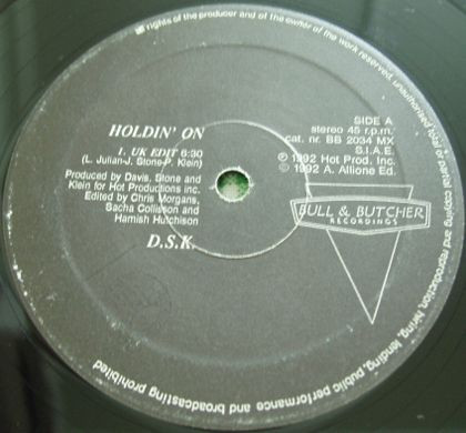 D.S.K. - Holdin' On | Bull & Butcher Recordings (BB 2034 MX)