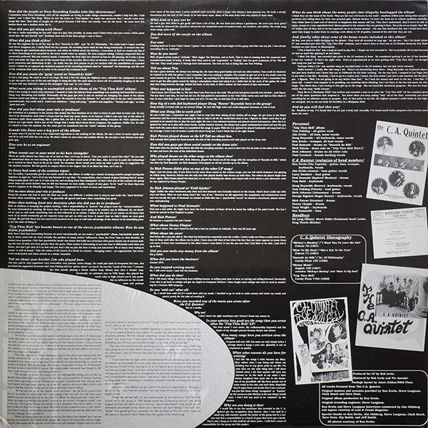 C. A. Quintet - Trip Thru Hell | Sundazed Music (LP 5037) - 3