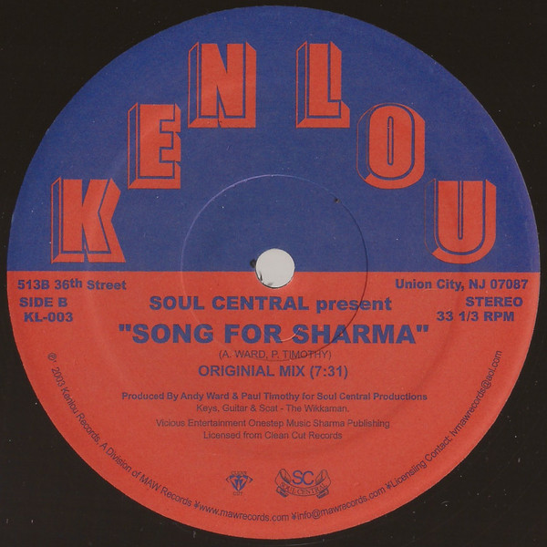 Soul Central Present Christopher Hall - My Vow | Kenlou Records (KL003) - 3