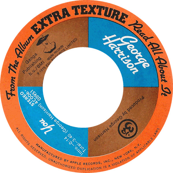 George Harrison - You | Apple Records (4 C 006-05951) - 3
