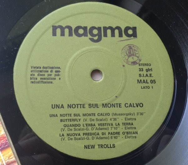 New Trolls - Una Notte Sul Monte Calvo | Magma (MAL 05) - 3 New Trolls - Una Notte Sul Monte Calvo | Magma (MAL 05) - 3