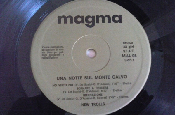 New Trolls - Una Notte Sul Monte Calvo | Magma (MAL 05) - 4 New Trolls - Una Notte Sul Monte Calvo | Magma (MAL 05) - 4