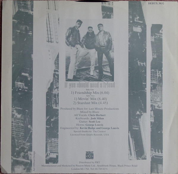 Blaze - If You Should Need A Friend | Debut (DEBTX 3032) - 3