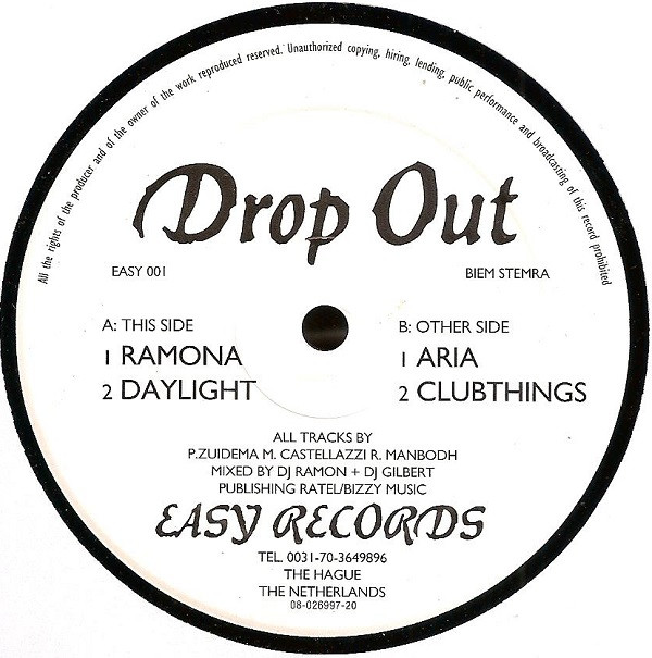 Drop Out - Ramona / Daylight / Aria / Clubthings | Easy Records (EASY 001)