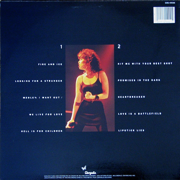 Pat Benatar - Live From Earth | Chrysalis (CHS-41444) - 2
