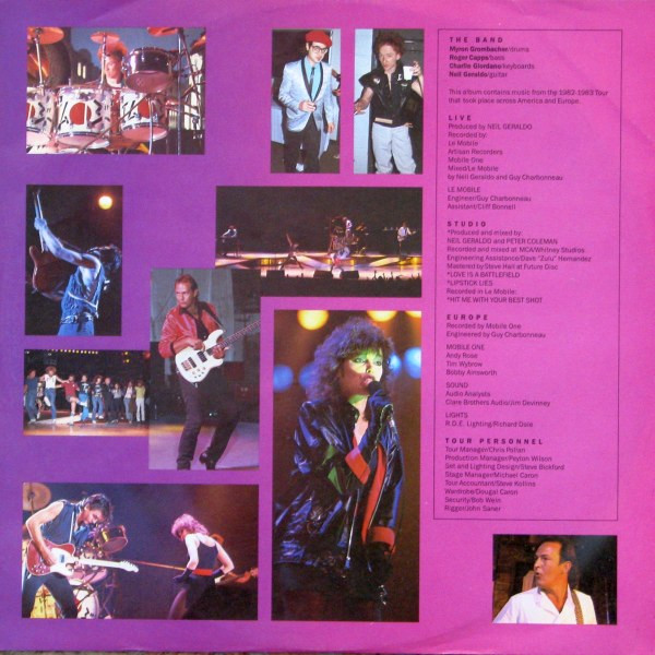 Pat Benatar - Live From Earth | Chrysalis (CHS-41444) - 6