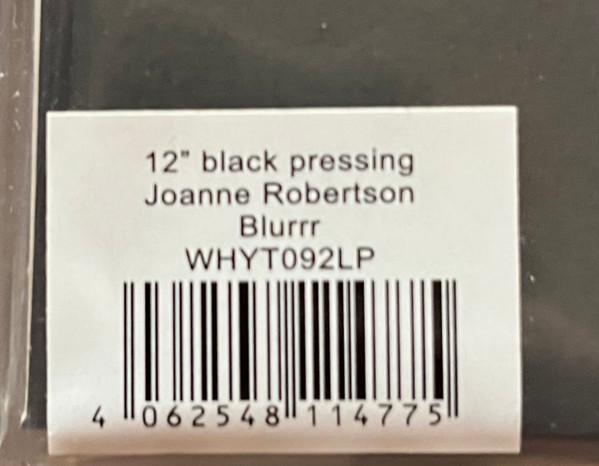 Joanne Robertson - Blurrr | AD 93 (WHYT092LP) - 4
