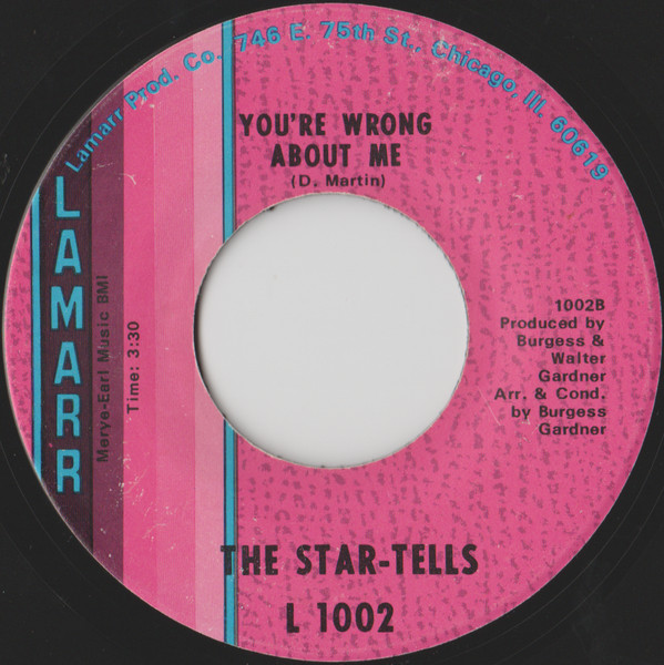 The Star-Tells - Falling In Love With You Girl / You're Wrong About Me | Lamarr (L 1002) - 2
