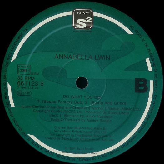 Annabella Lwin - Do What You Do | Sony Soho Square (661123 6) - 4 Annabella Lwin - Do What You Do | Sony Soho Square (661123 6) - 4