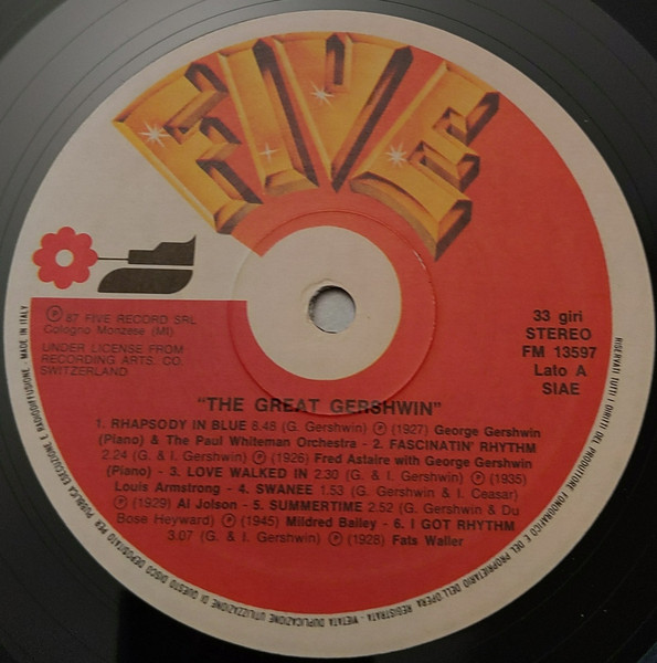 George Gershwin , Various - The Great Gershwin | Five (FM 13597) - 3