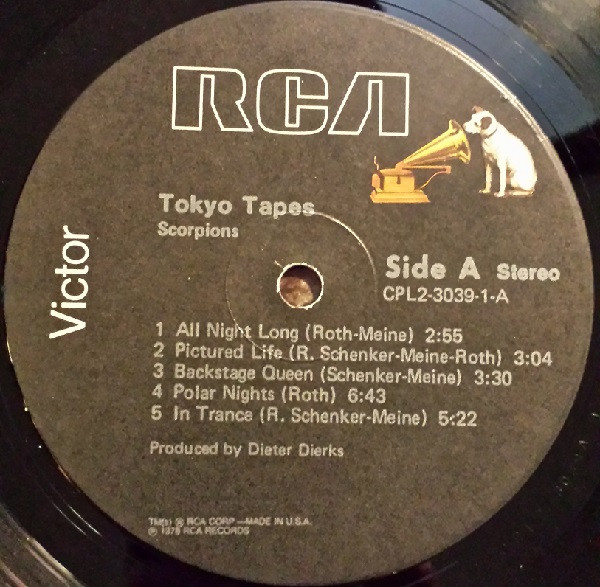 Scorpions - Tokyo Tapes | RCA (CPL2-3039) - 4