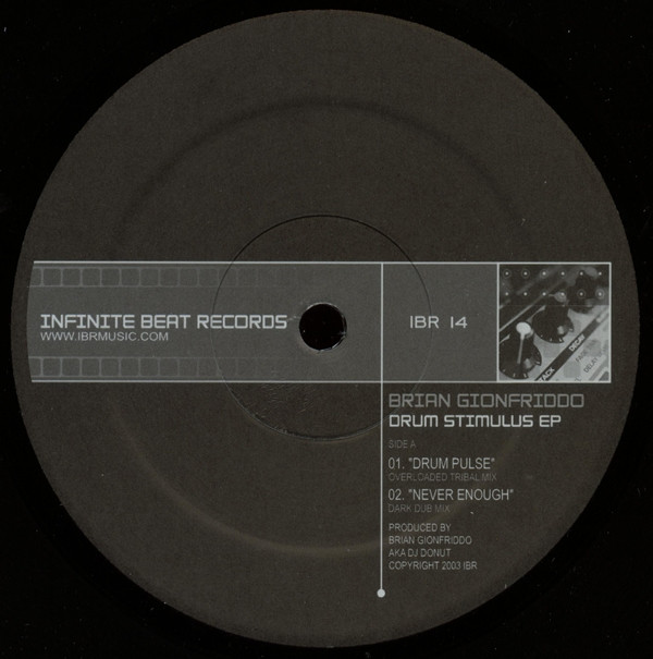 Brian Gionfriddo - Drum Stimulus EP | Infinite Beat Records (IBR14)