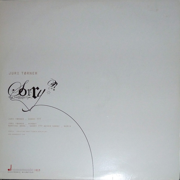 Juri Tørner - Sorry ??? | Aromamusic (Aromamusic 013) - 2 Juri Tørner - Sorry ??? | Aromamusic (Aromamusic 013) - 2