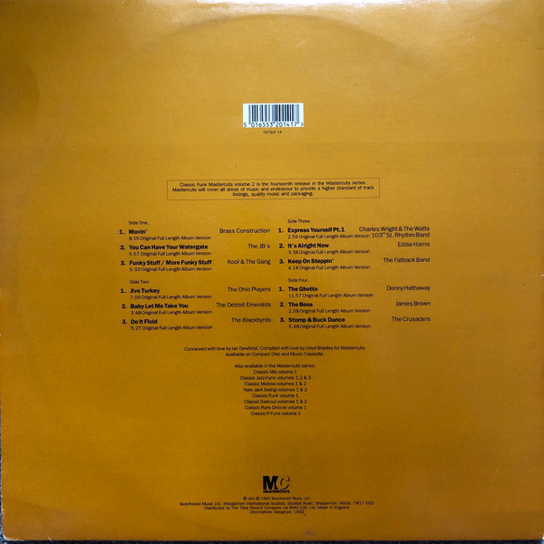 Various - Classic Funk Mastercuts Volume 2 | Mastercuts (CUTSLP 14) - 4