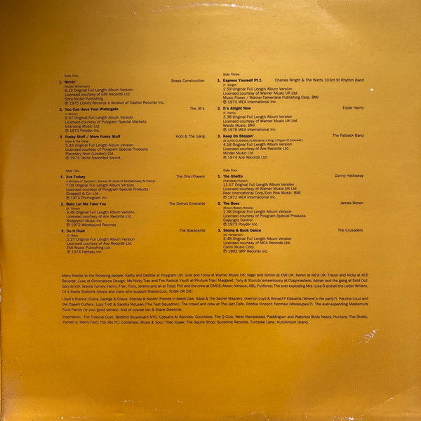 Various - Classic Funk Mastercuts Volume 2 | Mastercuts (CUTSLP 14) - 3