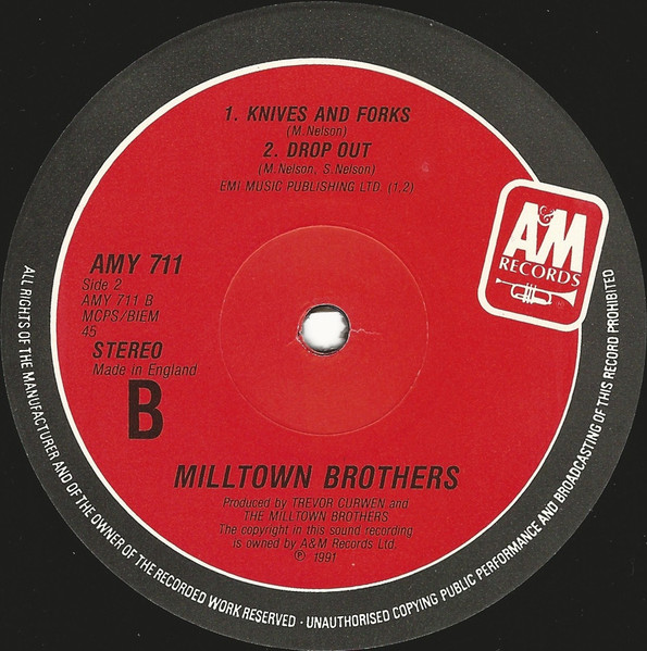 Milltown Brothers - Which Way Should I Jump? | A&M Records (AMY 711) - 4 Milltown Brothers - Which Way Should I Jump? | A&M Records (AMY 711) - 4