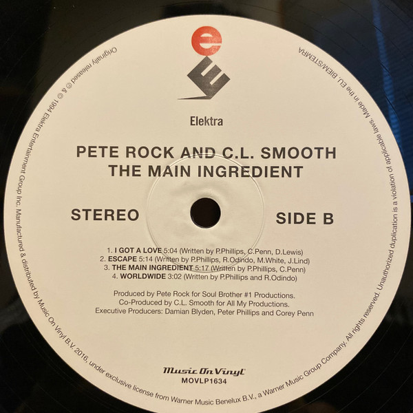 Pete Rock & C.L. Smooth - The Main Ingredient | Music On Vinyl (MOVLP1634) - 4