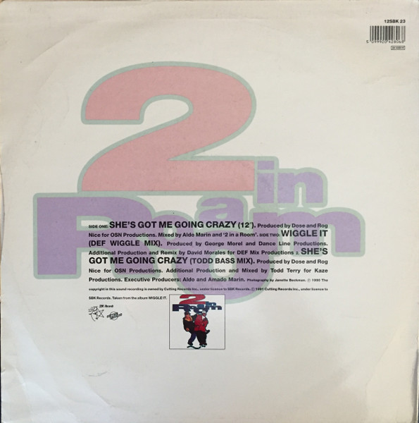 2 In A Room - She's Got Me Going Crazy | SBK Records (12SBK 23) - 2