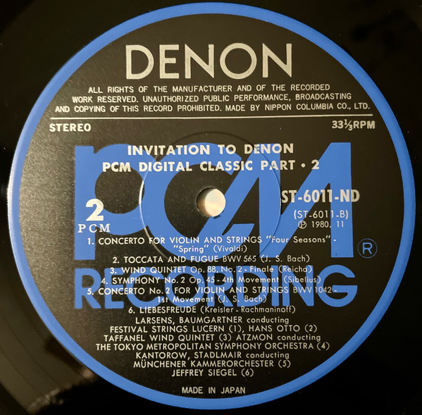 Various - Invitation To Denon / PCM Digital Classics Part 2 | Denon (ST-6011) - 4