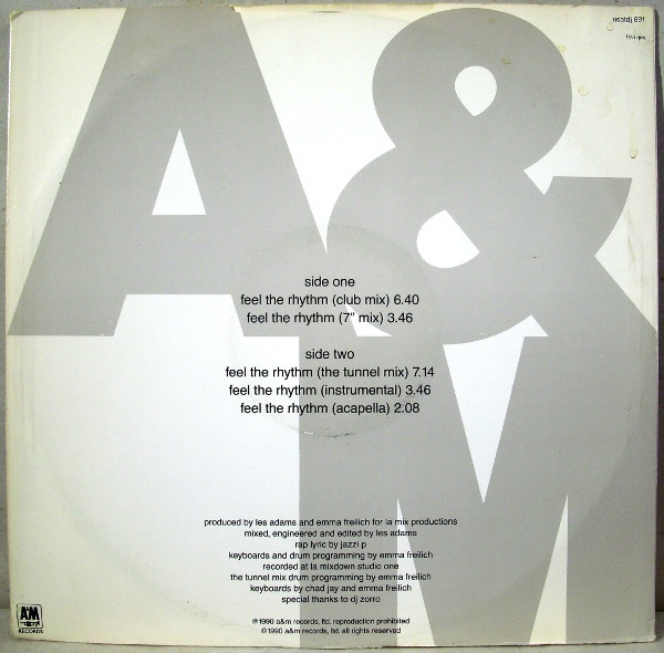 Jazzi P - Feel The Rhythm | A&M Records (USATDJ691) - 2