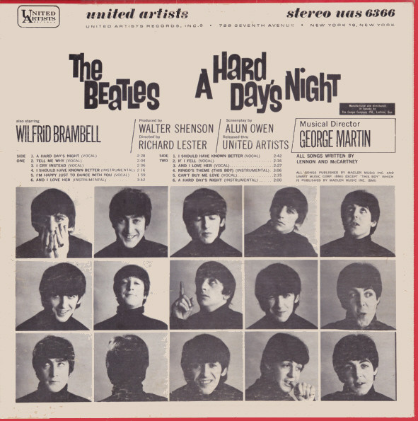 The Beatles - A Hard Day's Night (Original Motion Picture Sound Track) | United Artists Records (UAS 6366)