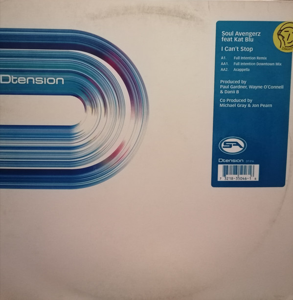 Soul Avengerz Feat. Kat Blu - I Can't Stop | Dtension (DT 016) - main