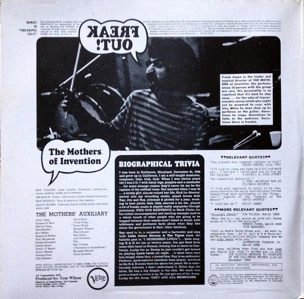 The Mothers - Freak Out! | Verve Records (V6-5005-2) - 3