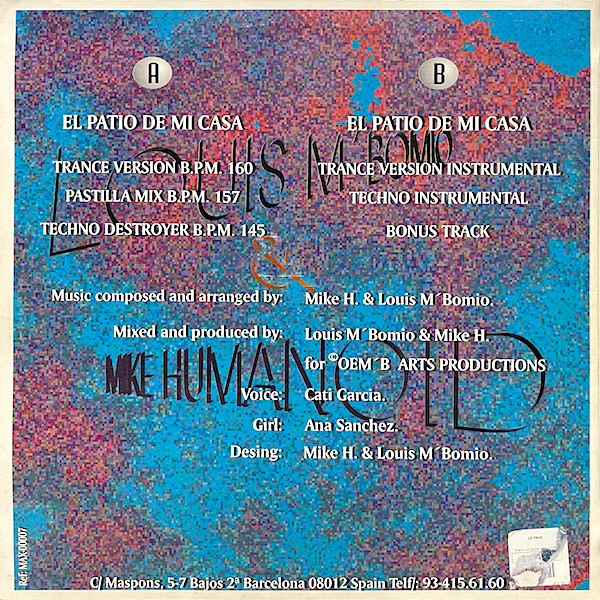 Louis M'Bomio & Mike Humanoid - El Patio De Mi Casa | OEM'B Art Productions (MAX 00007) - 2