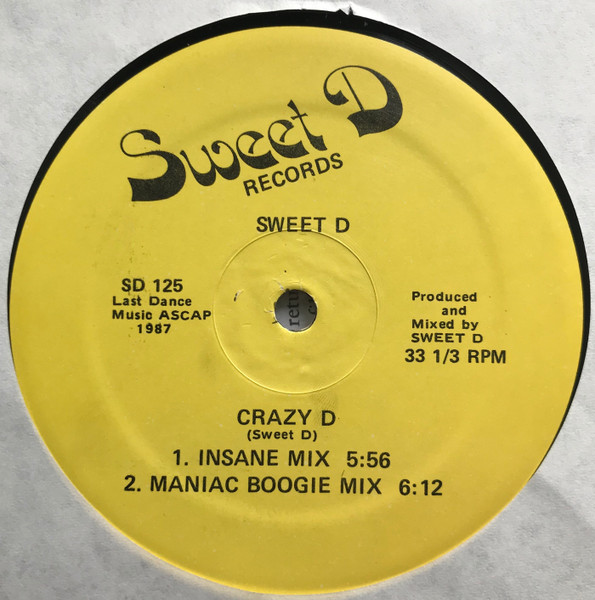 Sweet D - Crazy D | Sweet D Records (SD 125) - 2 Sweet D - Crazy D | Sweet D Records (SD 125) - 2