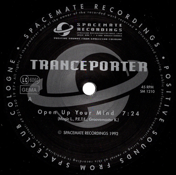 Tranceporter - Open Up Your Mind | Spacemate Recordings (SM 1210) - main