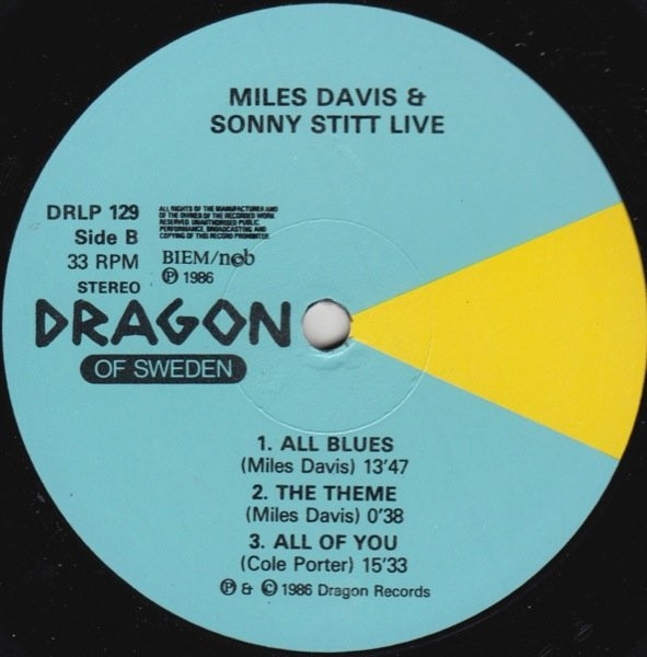Miles Davis & Sonny Stitt - Live In Stockholm 1960 | Dragon (DRLP 129/130) - 4