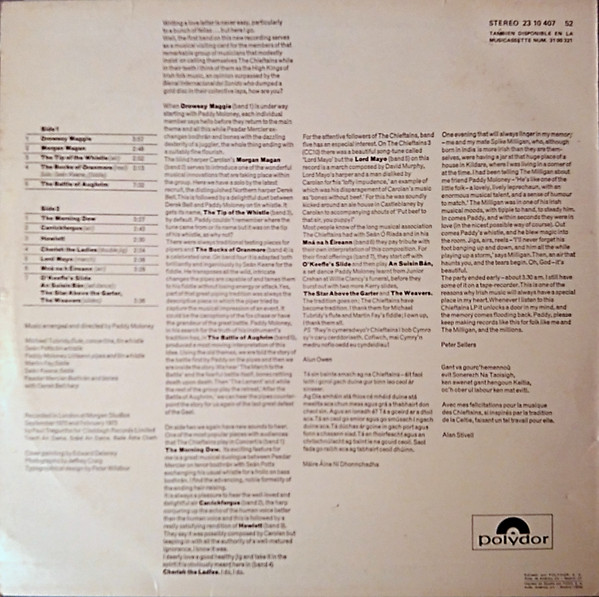 The Chieftains - 4 | Polydor (2310 407) - 2 The Chieftains - 4 | Polydor (2310 407) - 2