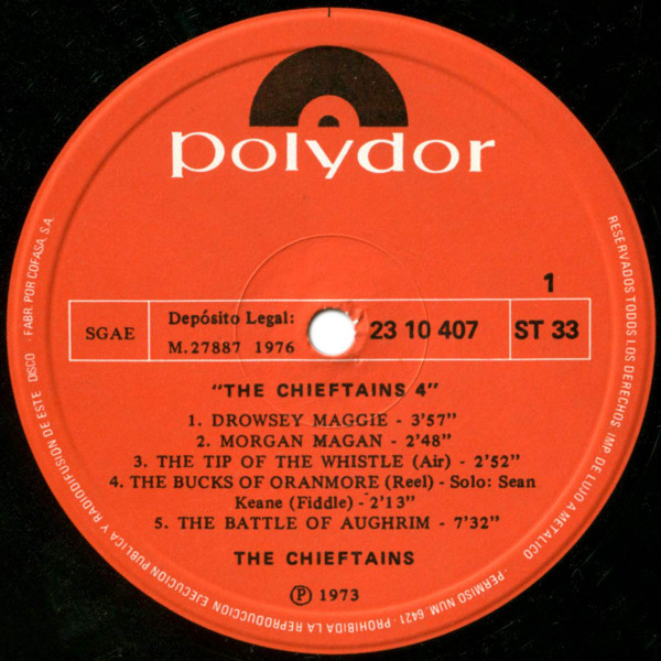 The Chieftains - 4 | Polydor (2310 407) - 3 The Chieftains - 4 | Polydor (2310 407) - 3