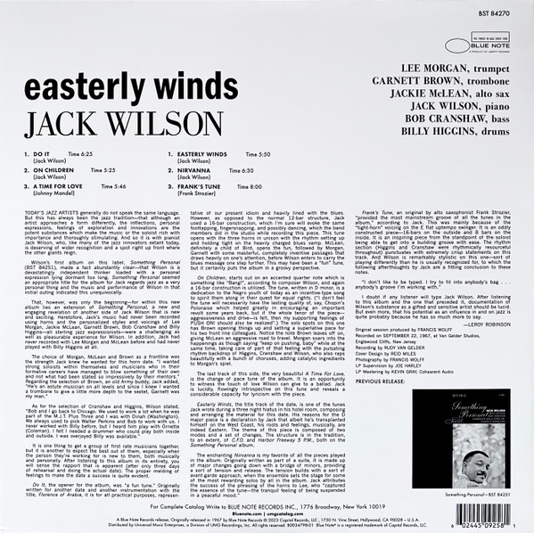 Jack Wilson - Easterly Winds | Blue Note (B0034798-01) - 4