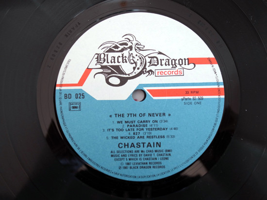 Chastain - The 7th Of Never | Black Dragon Records (BD 025) - 2