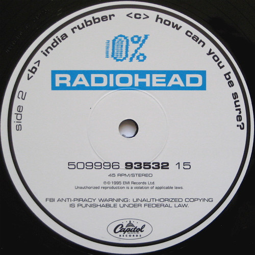 Radiohead - Fake Plastic Trees | Capitol Records (509996 93532 15) - 4 Radiohead - Fake Plastic Trees | Capitol Records (509996 93532 15) - 4